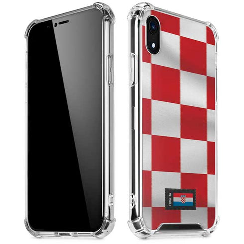 Croatia Soccer Flag iPhone XR Clear Case